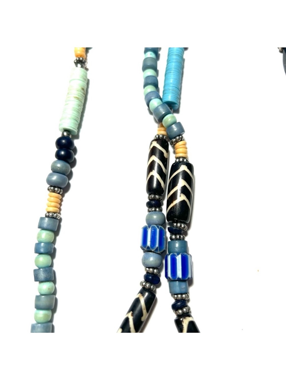 6 Piece Beaded Jewelry Set! Turquoise Beach Vibes! 2 Necklaces and 4 Bracelets!! - Picture 6 of 15
